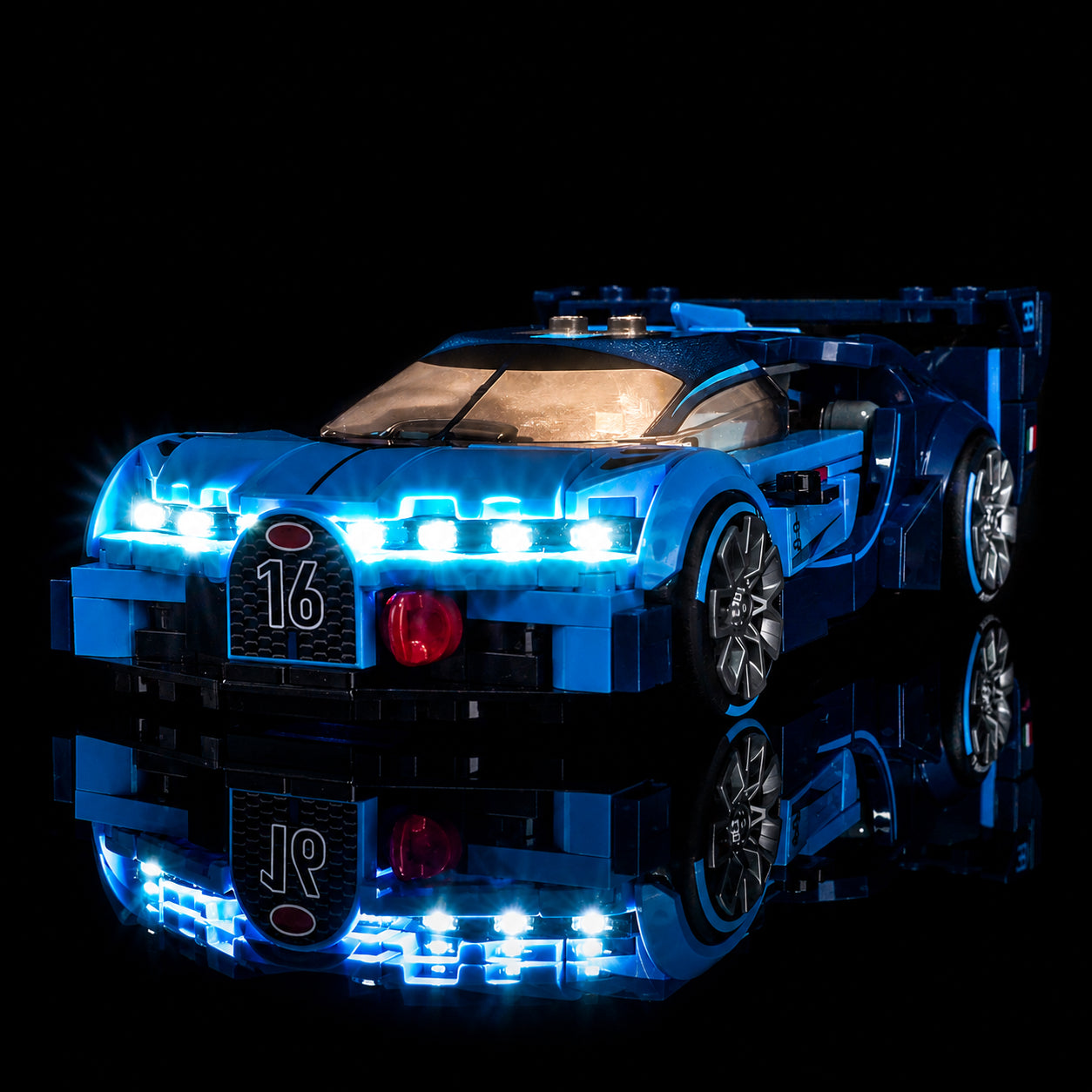LED light kit for LEGO® Speed Champions Bugatti Vision GT Hyper Sports Car #77253 | Bright My Bricks