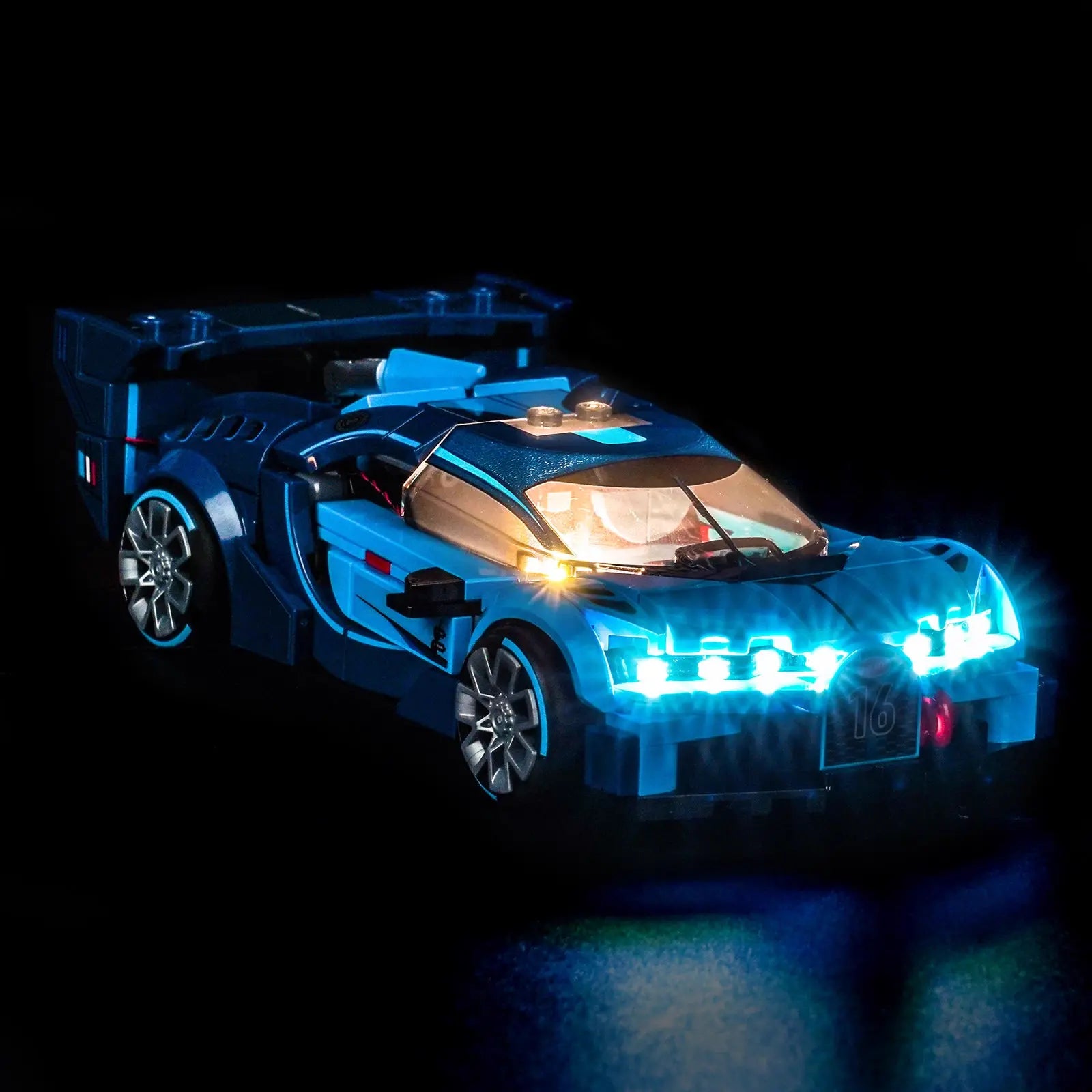 Light Kit for LEGO Speed Champions Bugatti Vision GT Hyper Sports Car #77253 - Bright My Bricks