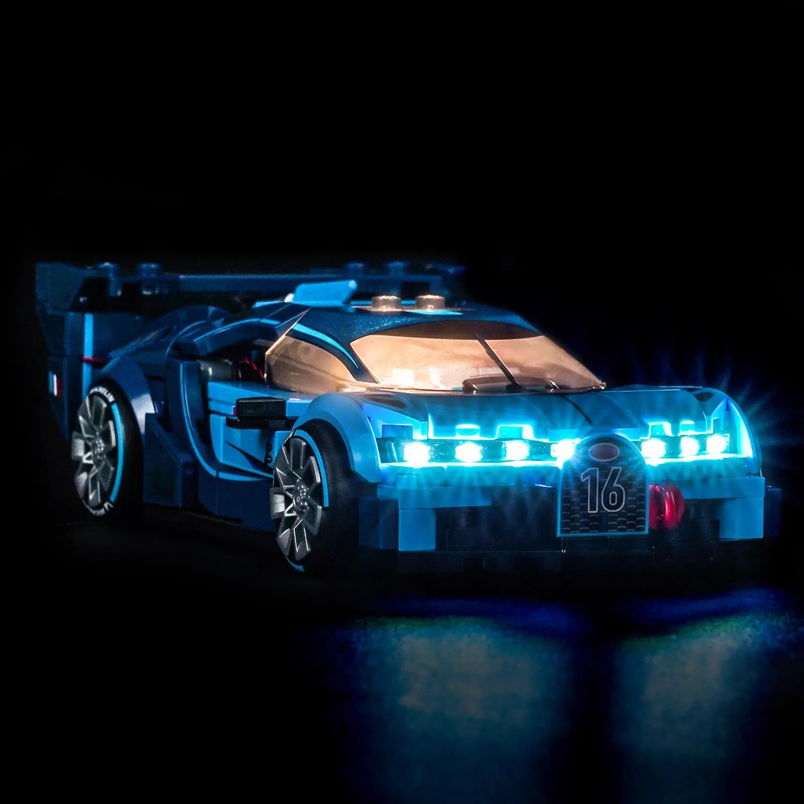 Light Kit for LEGO Speed Champions Bugatti Vision GT Hyper Sports Car #77253 - Bright My Bricks