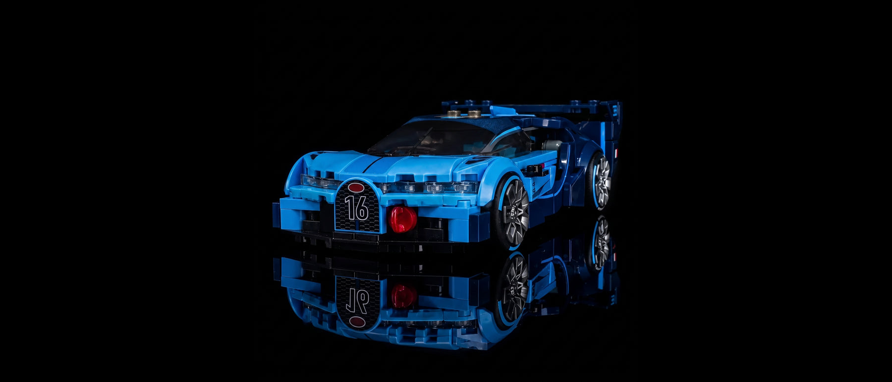 Kit LED pour LEGO® Hypercar Bugatti Vision GT #77253 — standard build, without the LED light kit