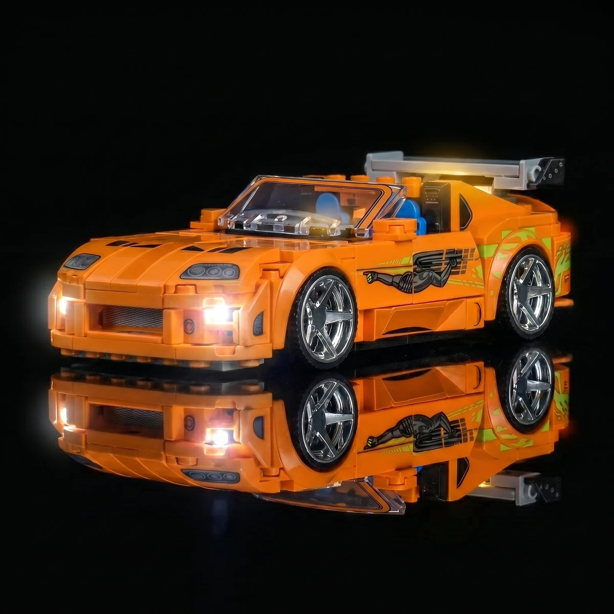 LED light kit for LEGO® Speed Champions Fast and Furious Toyota Supra MK4 #77260 | Bright My Bricks