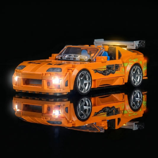 LED light kit for LEGO® Speed Champions Fast and Furious Toyota Supra MK4 #77260 | Bright My Bricks