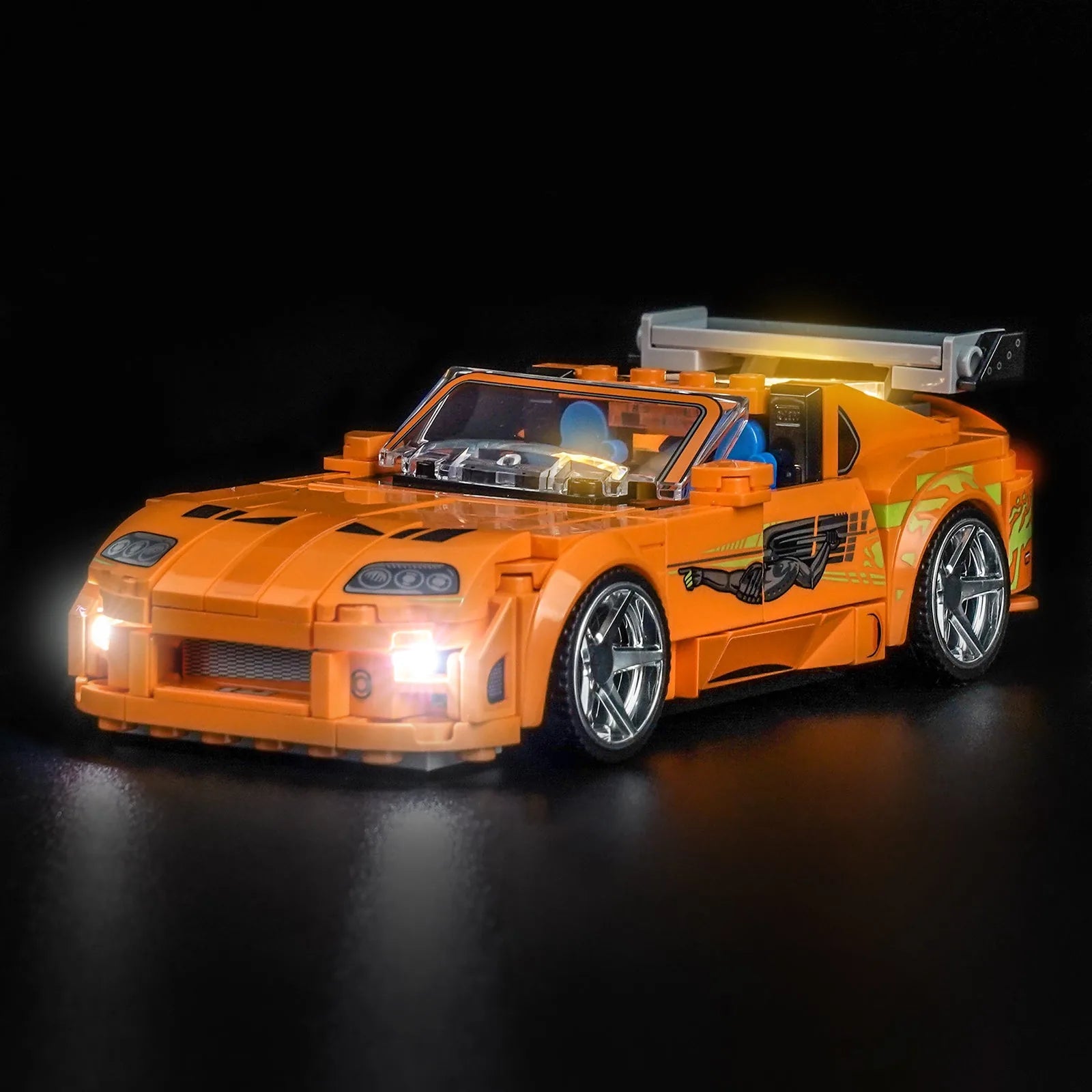 Light Kit LEGO Speed Champions Fast and Furious Toyota Supra MK4 #77260 display view