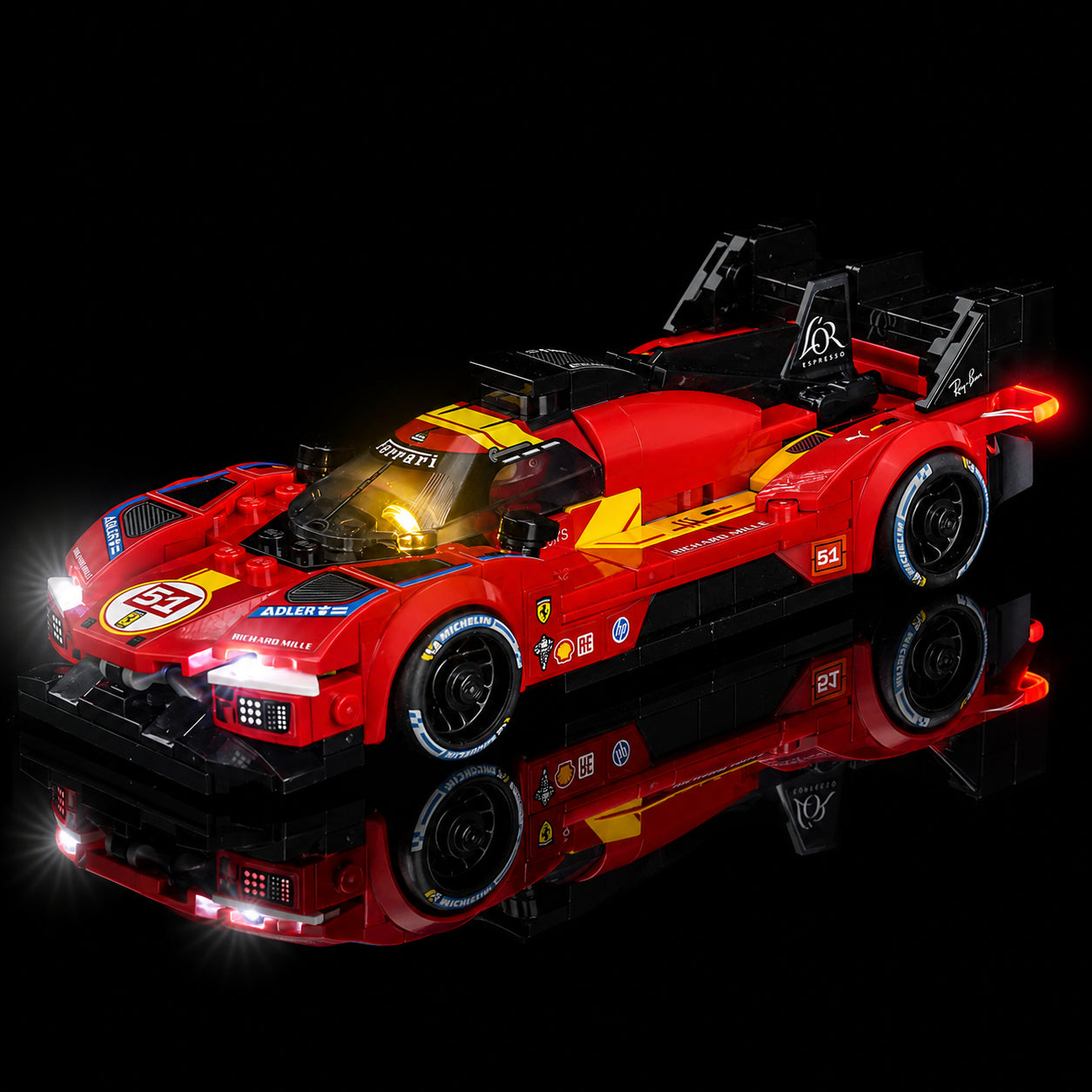 LED light kit for LEGO® Speed Champions Ferrari 499P #77261 | Bright My Bricks