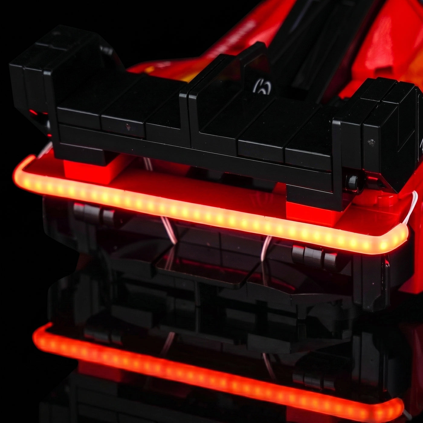 illuminated at night: Bright My Bricks display light kit for LEGO® Speed Champions Ferrari 499P #77261