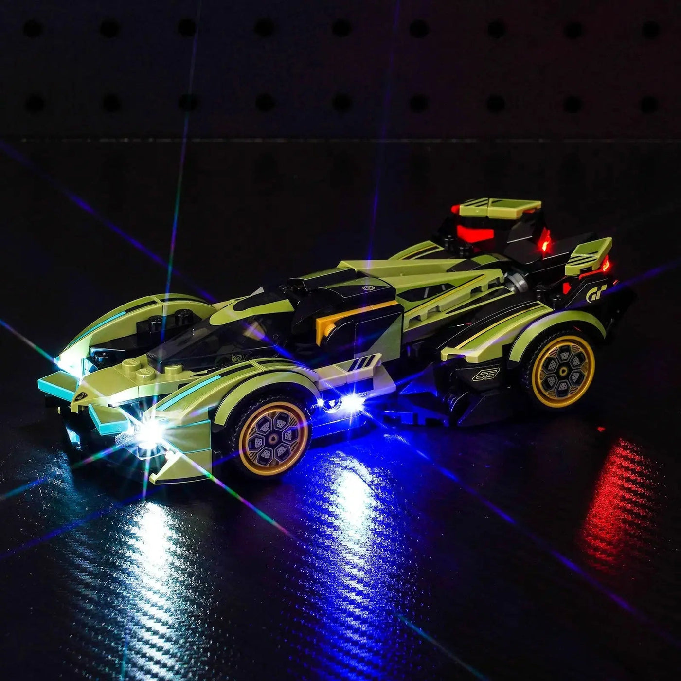 LED light kit for LEGO® Speed Champions Lamborghini Lambo V12 Vision GT #76923 | Bright My Bricks