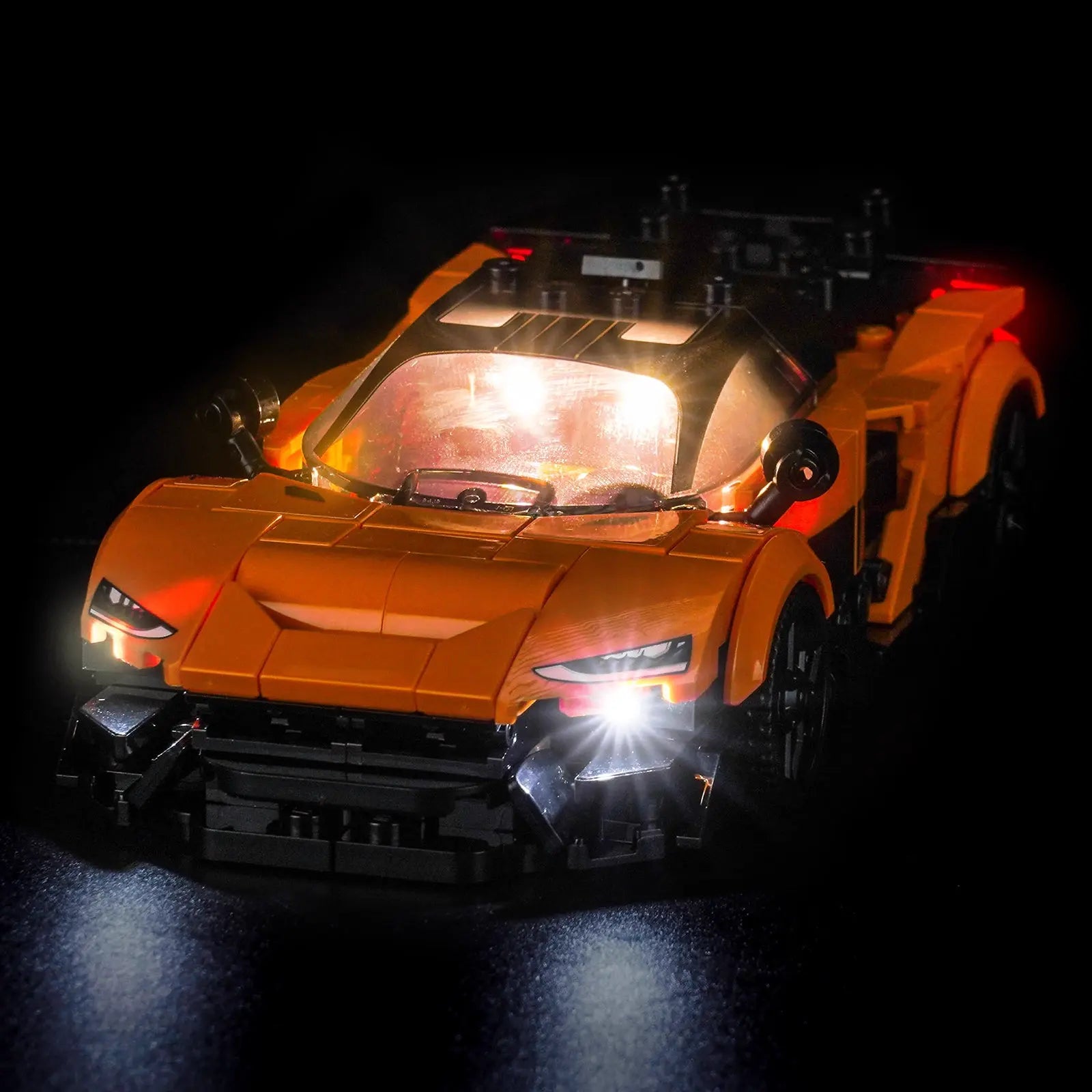 LEGO Speed Champions McLaren W1 #77257 with LED lights installed