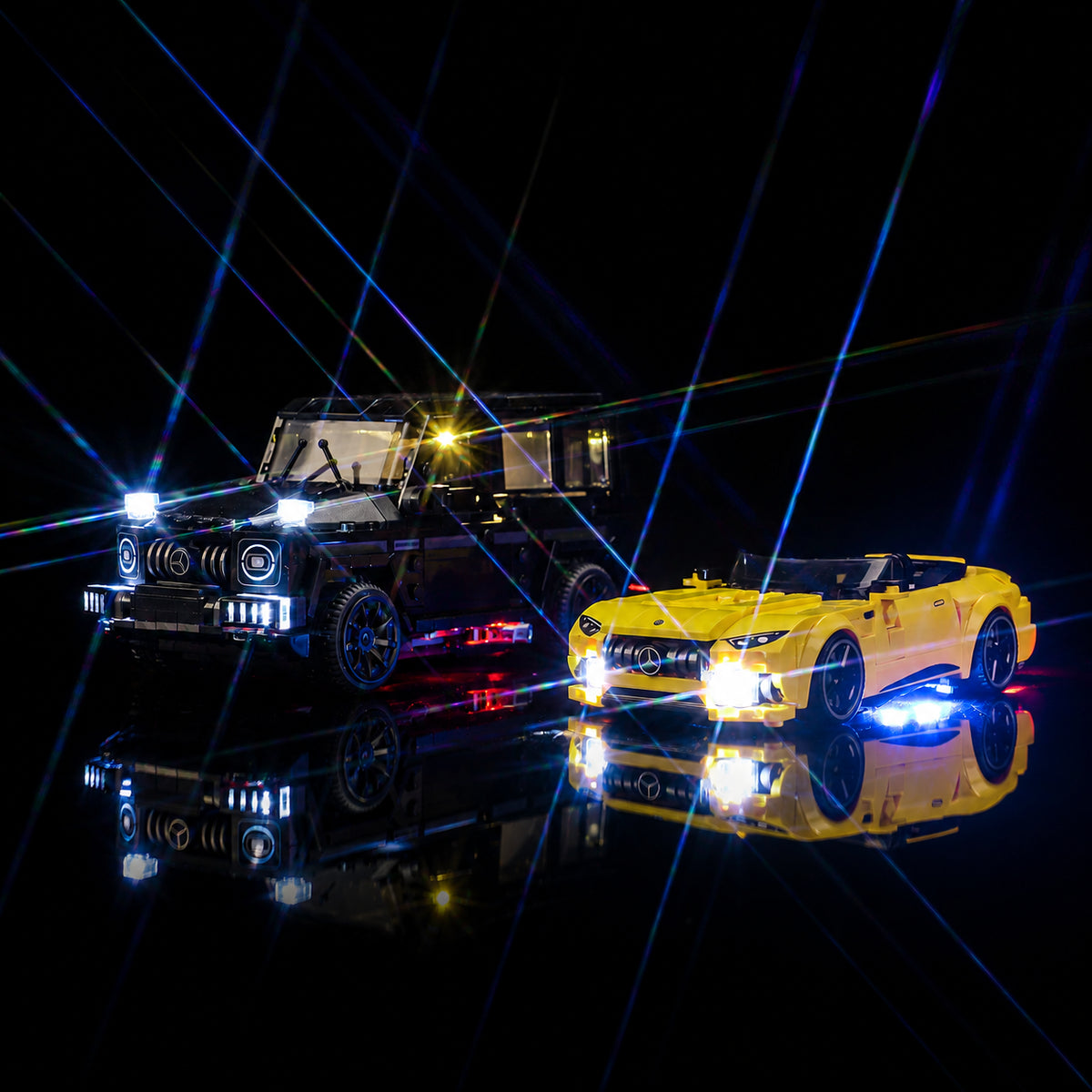 LED light kit for LEGO® Speed Champions Mercedes-AMG G 63 & Mercedes-AMG SL 63 #76924 | Bright My Bricks