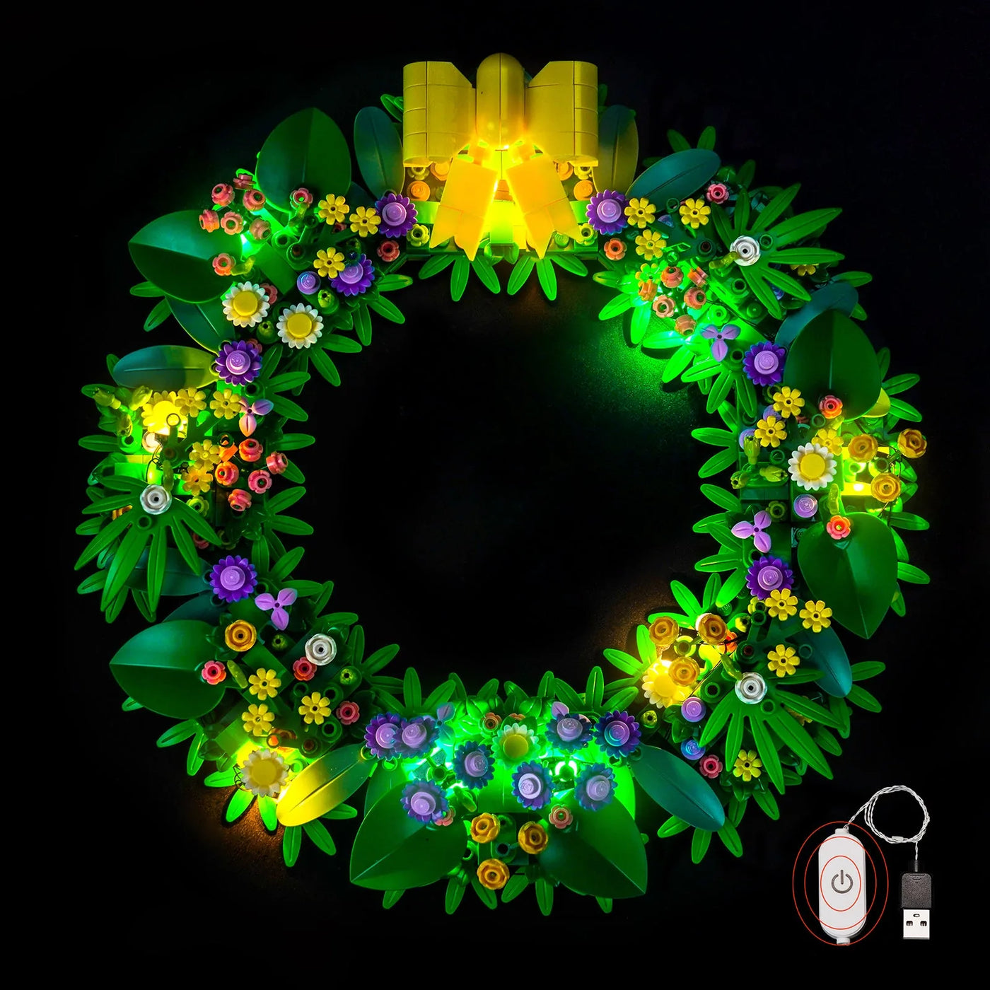 LED light kit for LEGO® Spring Wreath #40957 | Bright My Bricks