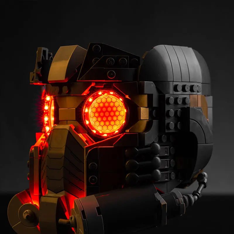 light kit for LEGO® Star-Lord's Helmet #76251, LED strips and bricks detail