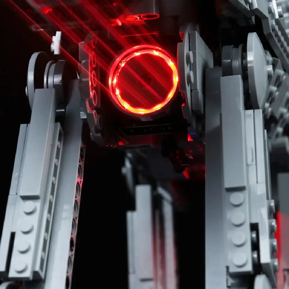 display light kit for LEGO® Star Wars AT-AT #75288, close-up of the LED lighting detail