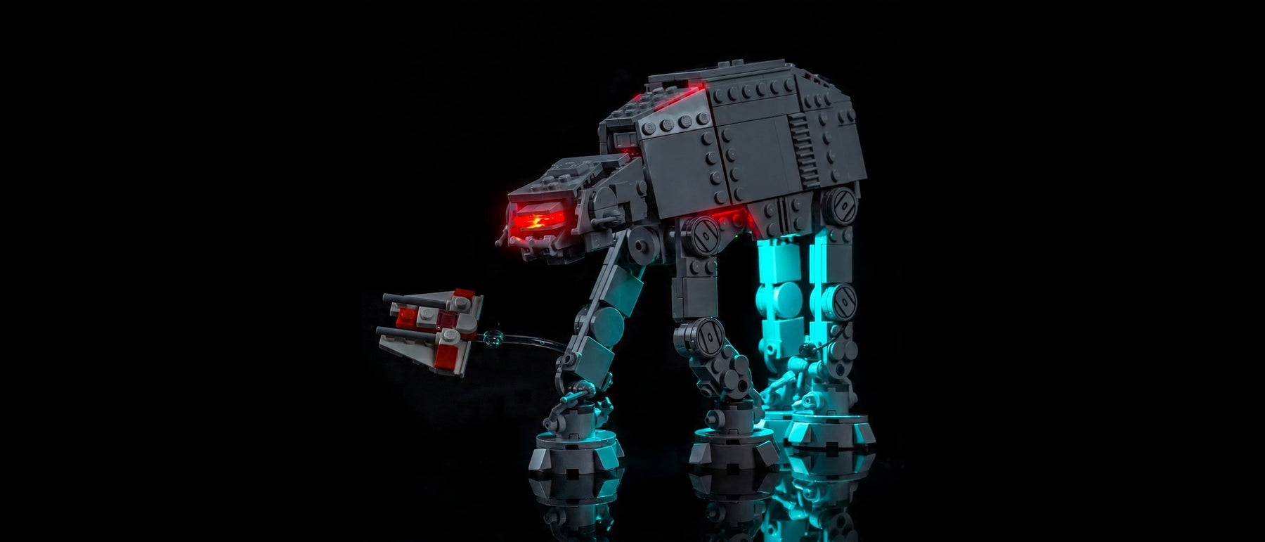 LED-Beleuchtungsset für LEGO® AT-AT™ #75440 — lit with the LED light kit