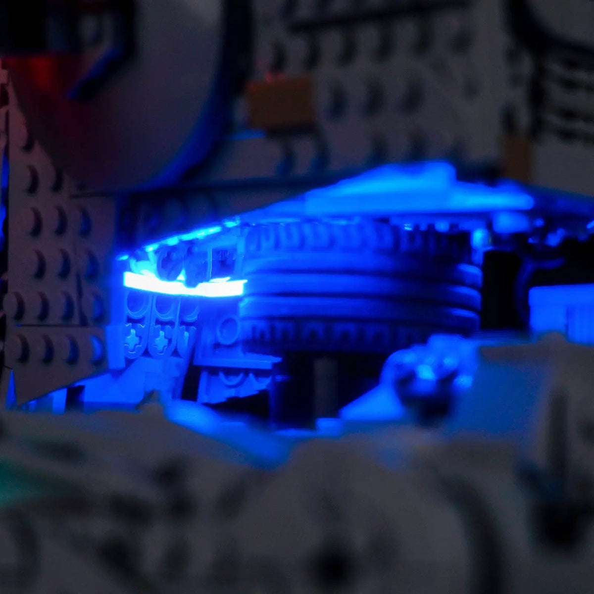 LED strips and bricks detail: Bright My Bricks DIY LED light kit for LEGO® Star Wars AT-ST Walker #75417