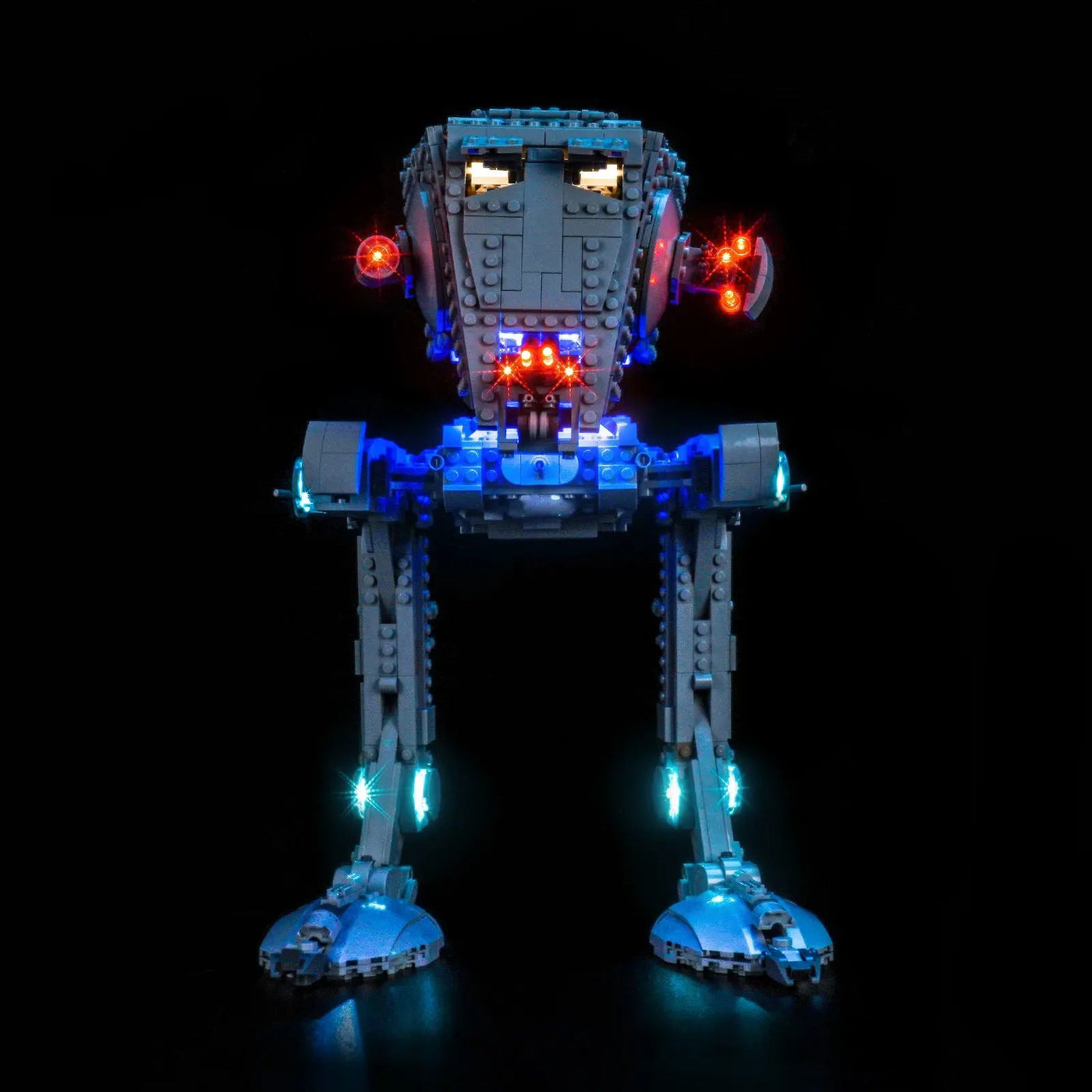LEGO® Star Wars AT-ST Walker #75417 — close-up of the LED lighting detail (DIY LED light kit)