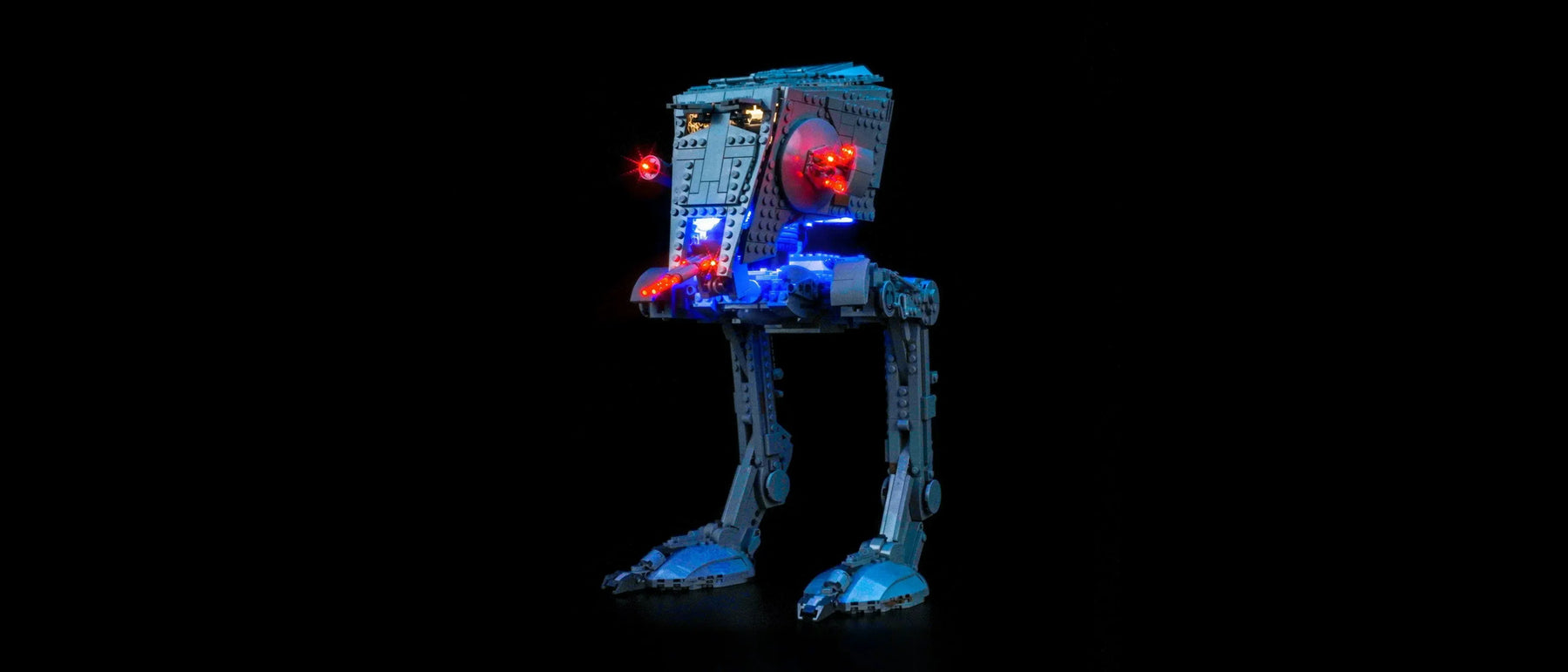 LED-Beleuchtungsset für LEGO® AT-ST™ Kampfläufer #75417 — lit with the LED light kit