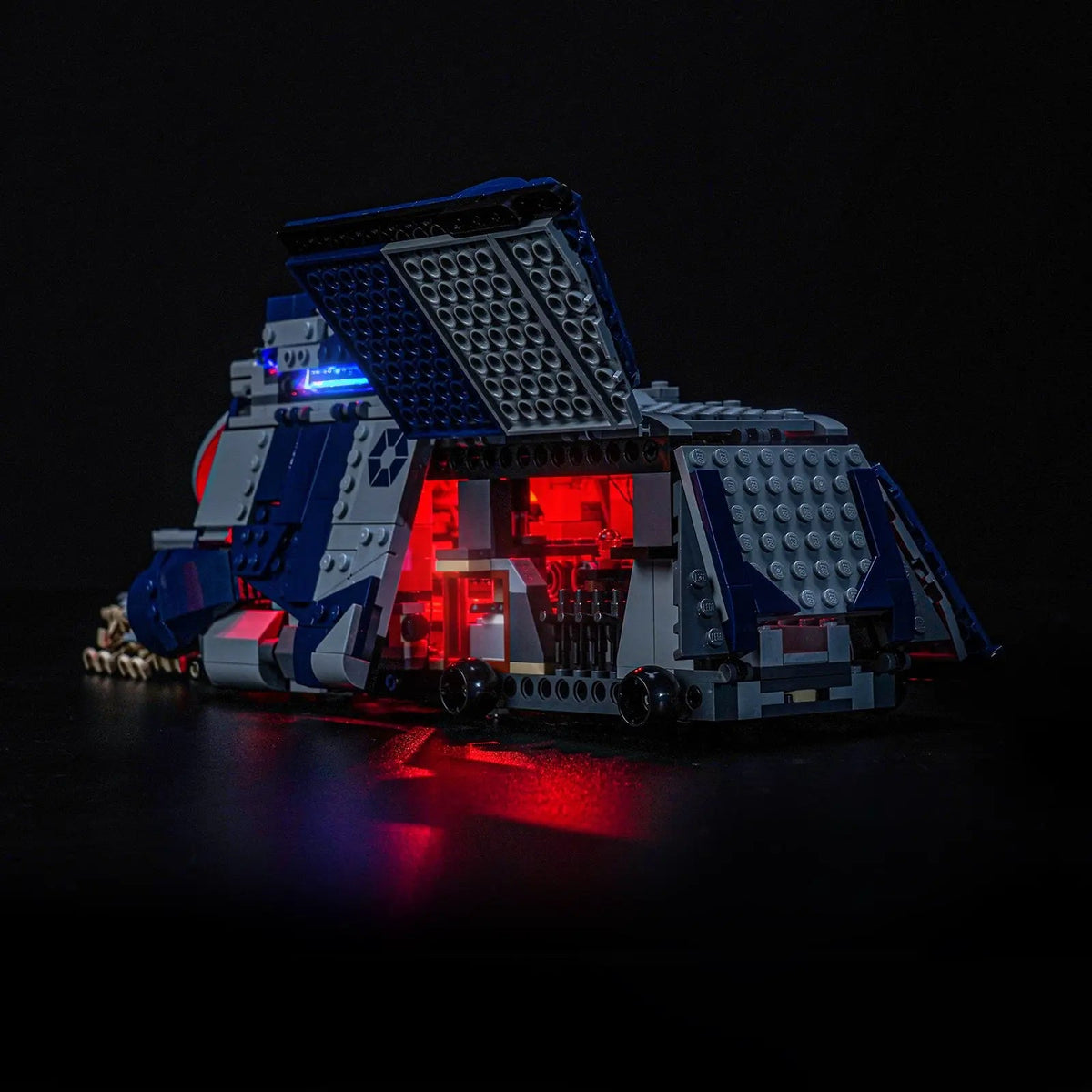 LED lighting kit for LEGO® Star Wars Battle of Felucia Separatist MTT #75435, night-mode display glow