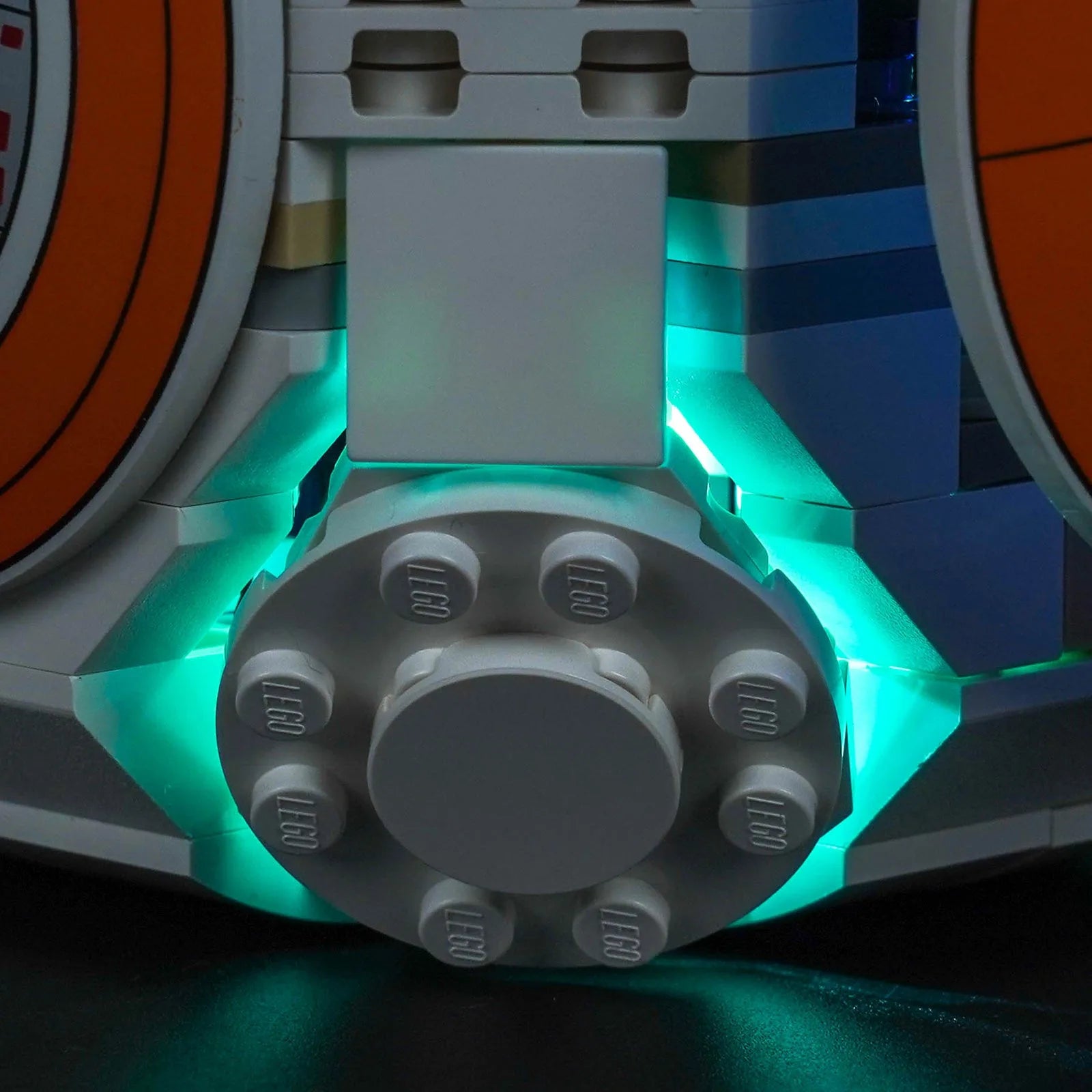 LEGO Star Wars BB-8 Astromech Droid #75452 with premium LED kit