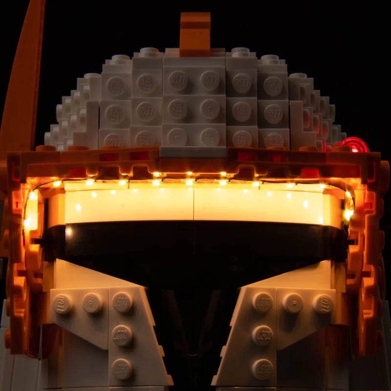 night-mode display glow: Bright My Bricks RGB LED light kit for LEGO® Star Wars Clone Commander Cody Helmet #75350