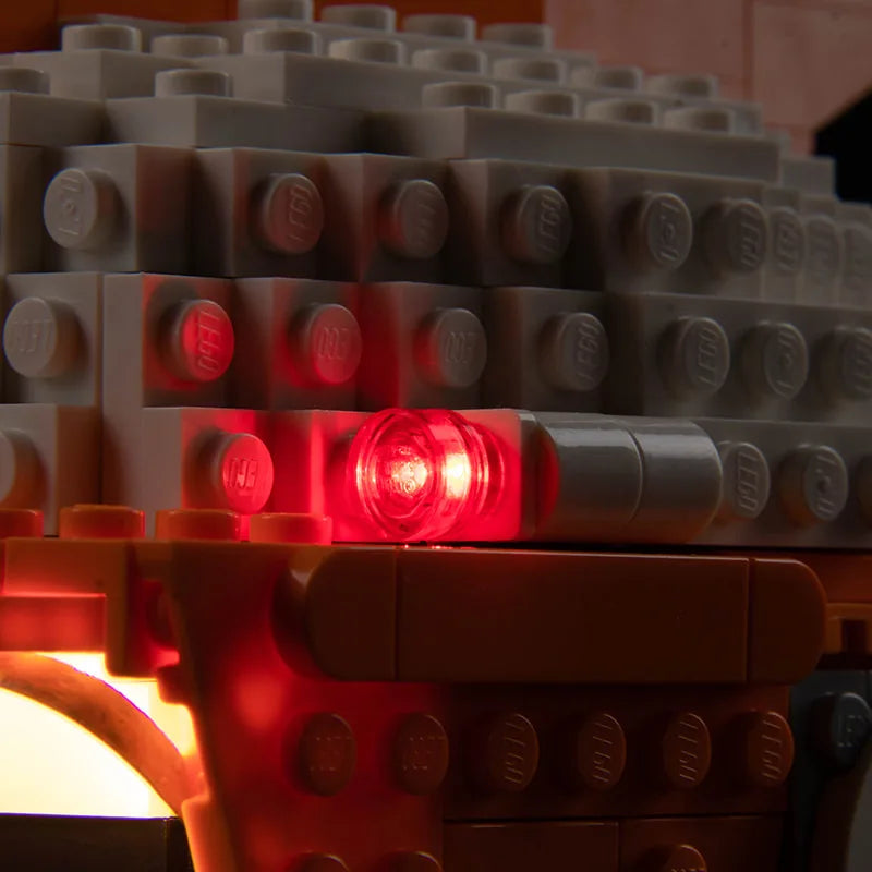 Bright My Bricks light kit for LEGO® Star Wars Clone Commander Cody Helmet #75350 — showcase lighting view