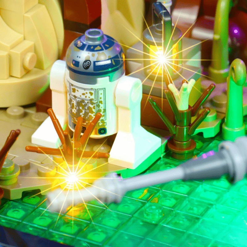 Light Kit for LEGO Dagobah Jedi Training Diorama 75330 - Bright My Bricks