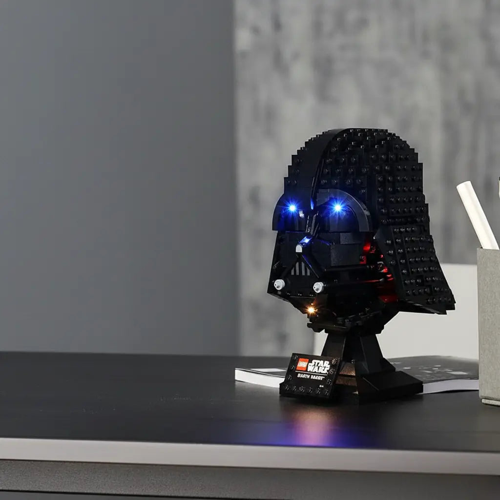 light kit for LEGO® Star Wars Darth Vader Helmet #75304, brightened interior detail