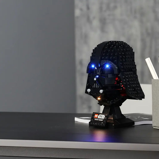 light kit for LEGO® Star Wars Darth Vader Helmet #75304, brightened interior detail