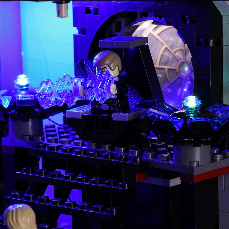 LEGO® Star Wars Death Star #75159 close-up of the LED lighting detail, with the display light kit