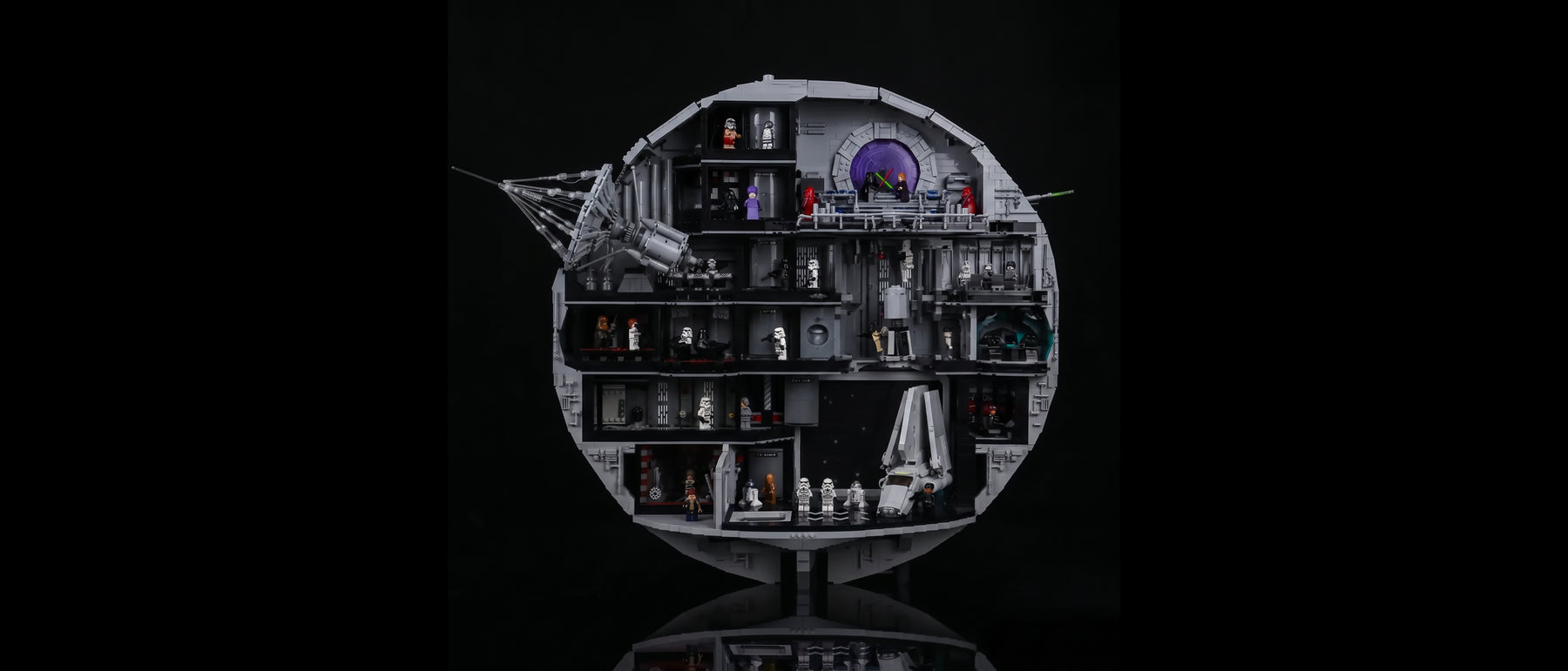 Light Kit for LEGO® Star Wars™ Death Star™ #75419 — standard build, without the LED light kit