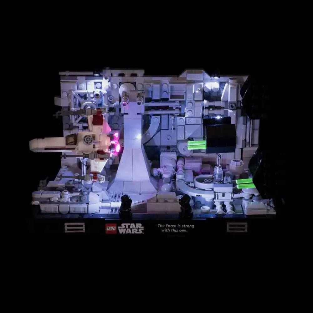 LED light kit for LEGO® Star Wars Death Star Trench Run Diorama #75329 | Bright My Bricks