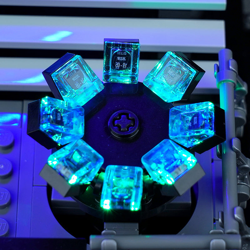 display light kit for LEGO® Star Wars Emperor's Throne Room Diorama #75352, showcase lighting view