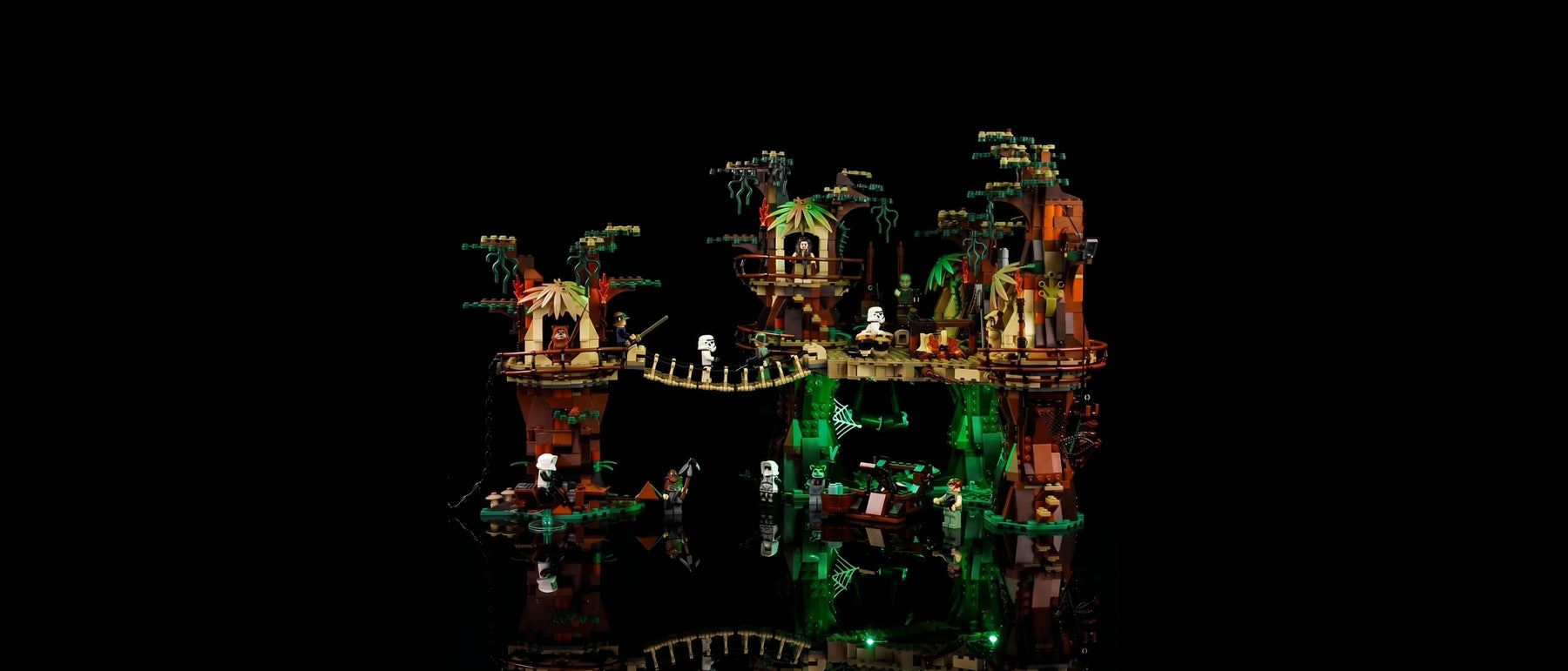 Kit LED pour LEGO® Le village Ewok™ #10236 — standard build, without the LED light kit