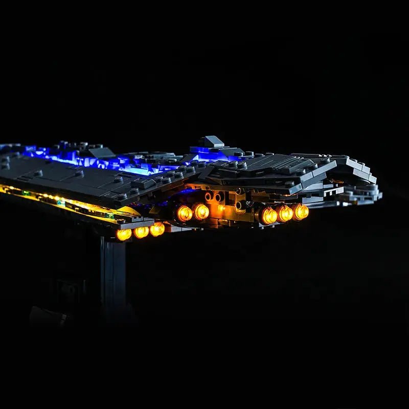 LED lights for LEGO® Star Wars Executor Super Star Destroyer #75356, illuminated at night