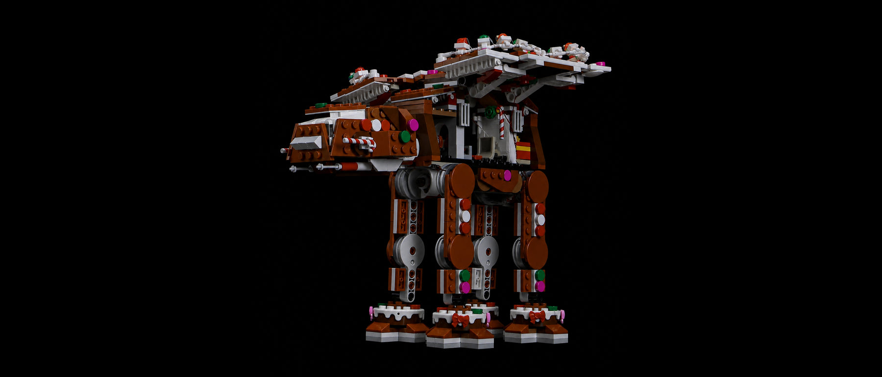 Kit LED pour LEGO® AT-AT™ Walker façon pain d’épices #40806 — standard build, without the LED light kit
