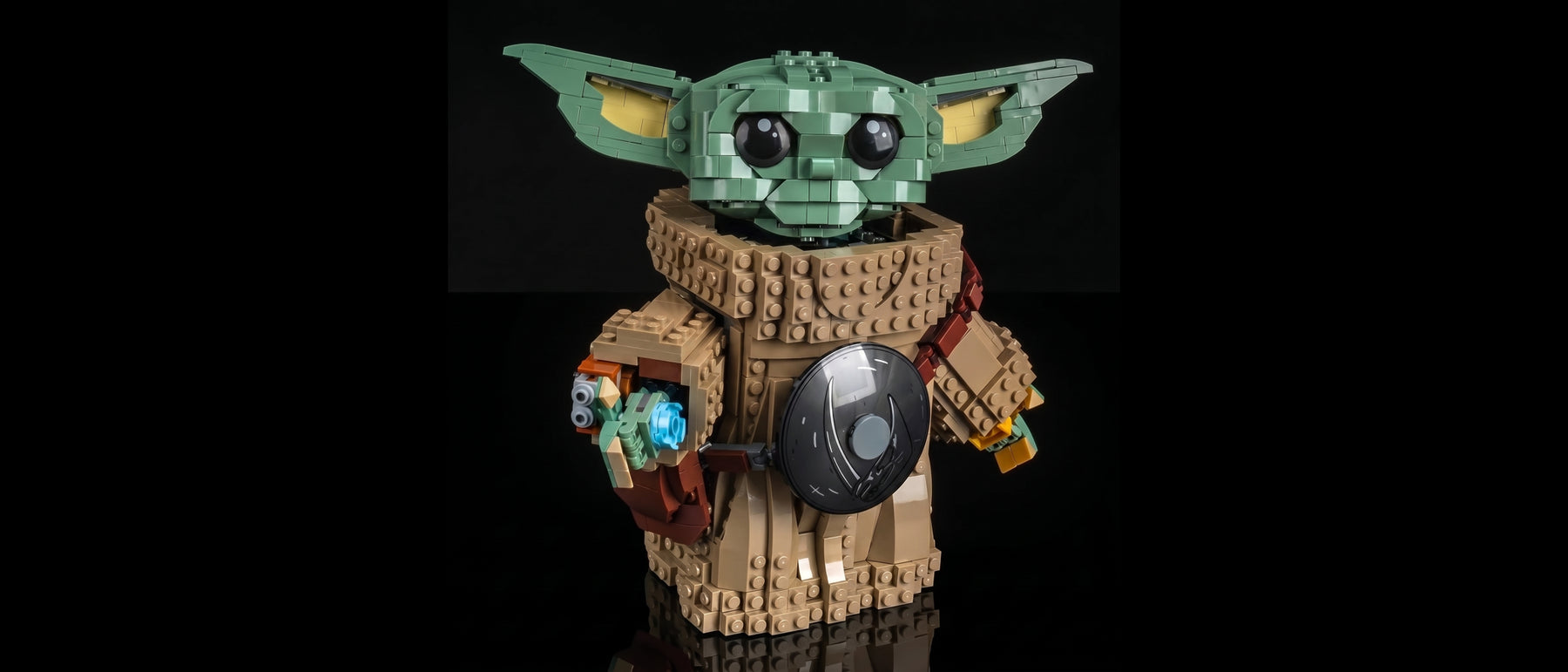 LED-Beleuchtungsset für LEGO® Grogu™ (Lehrling des Mandalorianers) #75446 — standard build, without the LED light kit