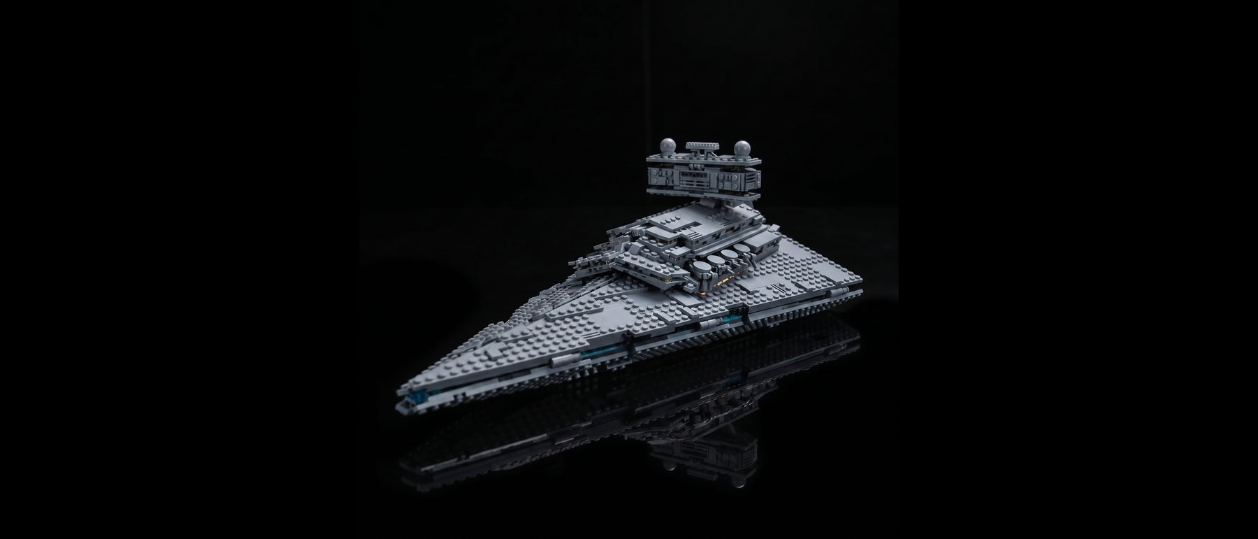 Kit LED pour LEGO® Destroyer stellaire de classe Impérial #75394 — standard build, without the LED light kit