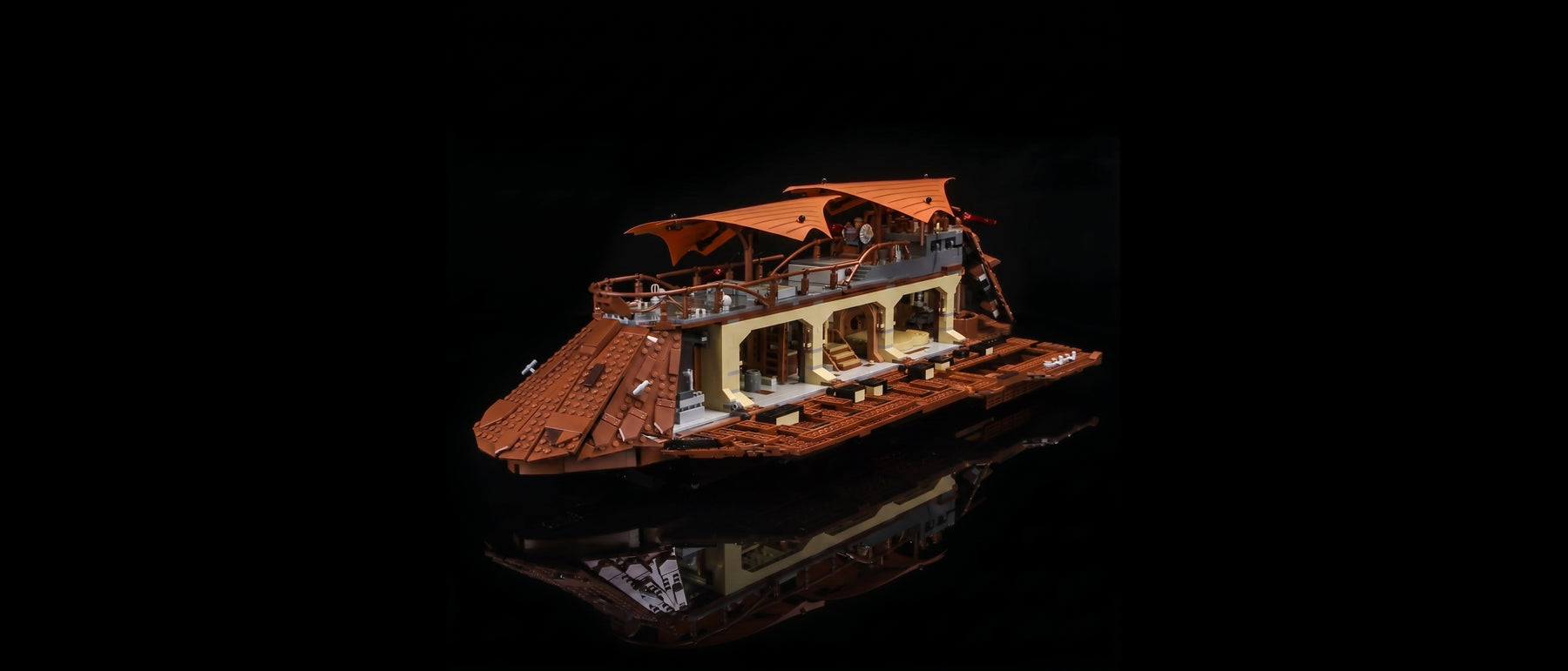 Light Kit for LEGO® Star Wars™ Jabba's Sail Barge™ #75397 — standard build, without the LED light kit