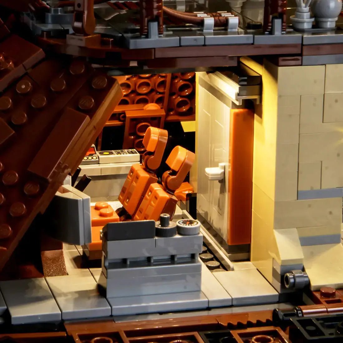 LEGO® Star Wars Jabba's Sail Barge #75397 — LED strips and bricks detail (light kit)