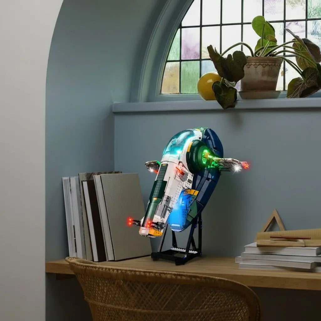 Light Kit for LEGO Star Wars Jango Fett’s Firespray-Class Starship #75409 - Bright My Bricks