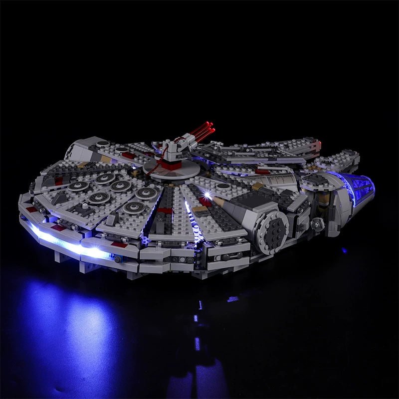 LEGO® Star Wars Millennium Falcon #75105 — brightened interior detail (LED lights)