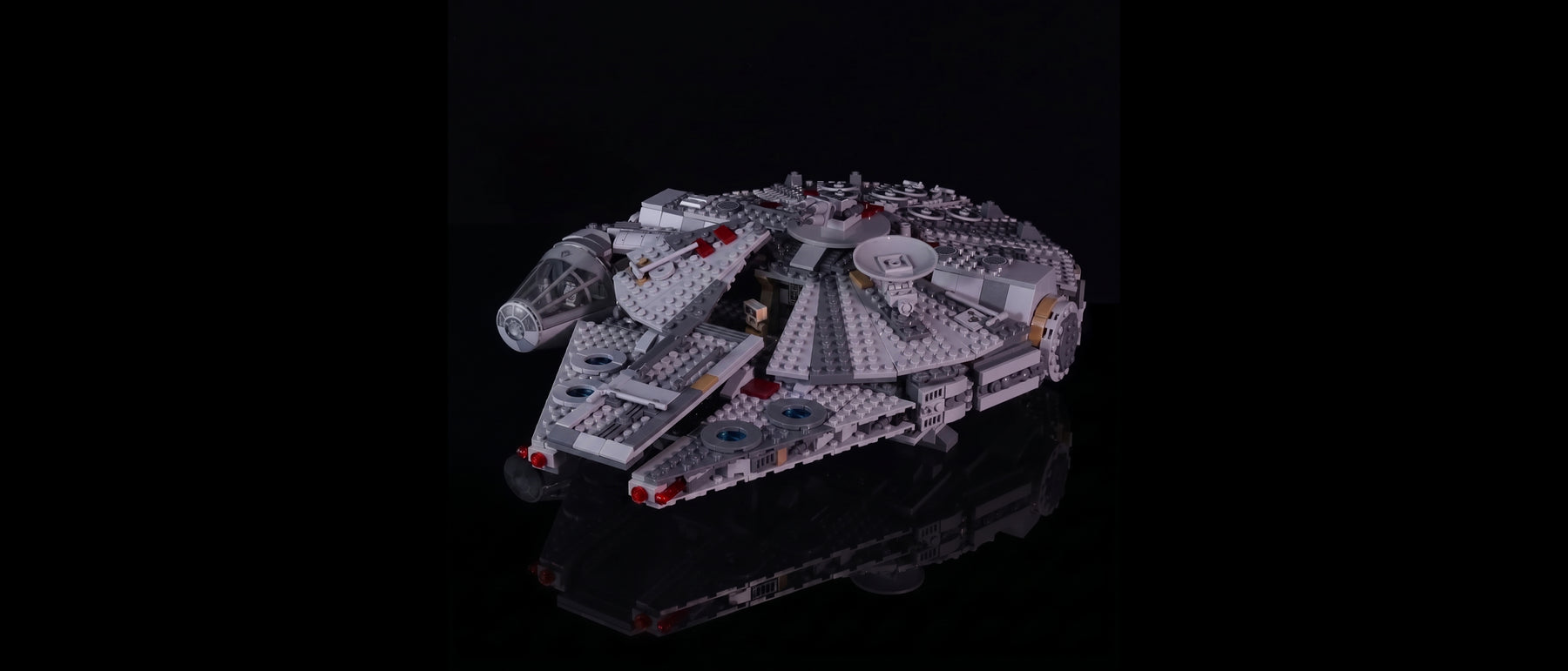 Kit LED pour LEGO® Faucon Millenium™ #75257 — standard build, without the LED light kit