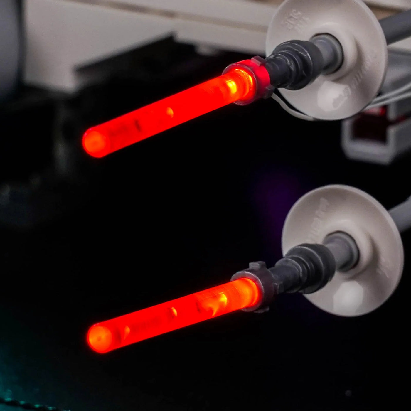 USB-powered LED light kit for LEGO® Star Wars New Republic X-Wing Starfighter #75460, warm LED glow detail