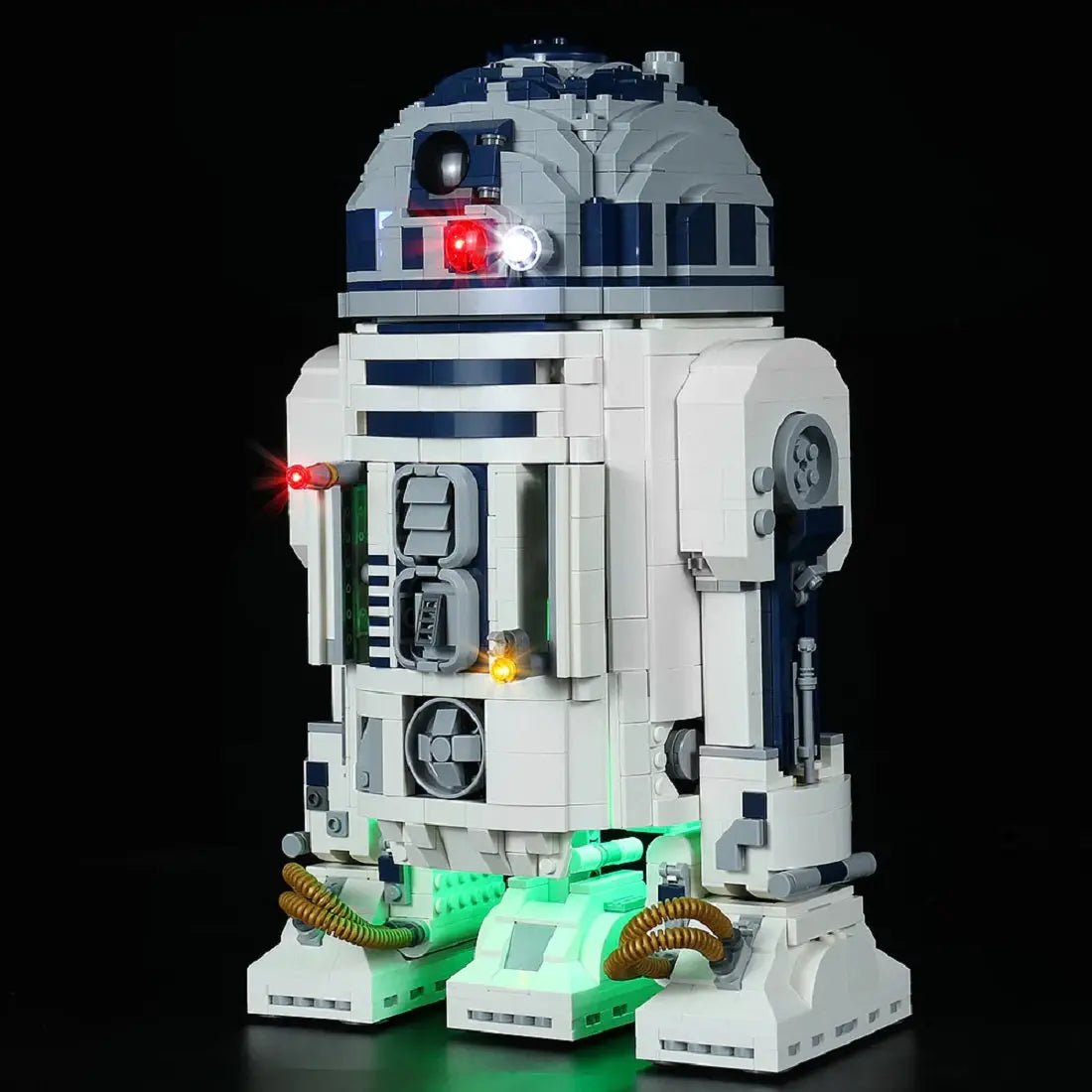 illuminated at night: Bright My Bricks LED lights for LEGO® Star Wars R2-D2 #75308