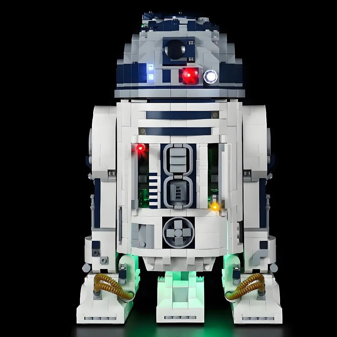 Bright My Bricks light kit for LEGO® Star Wars R2-D2 #75308 — LED kit powered on