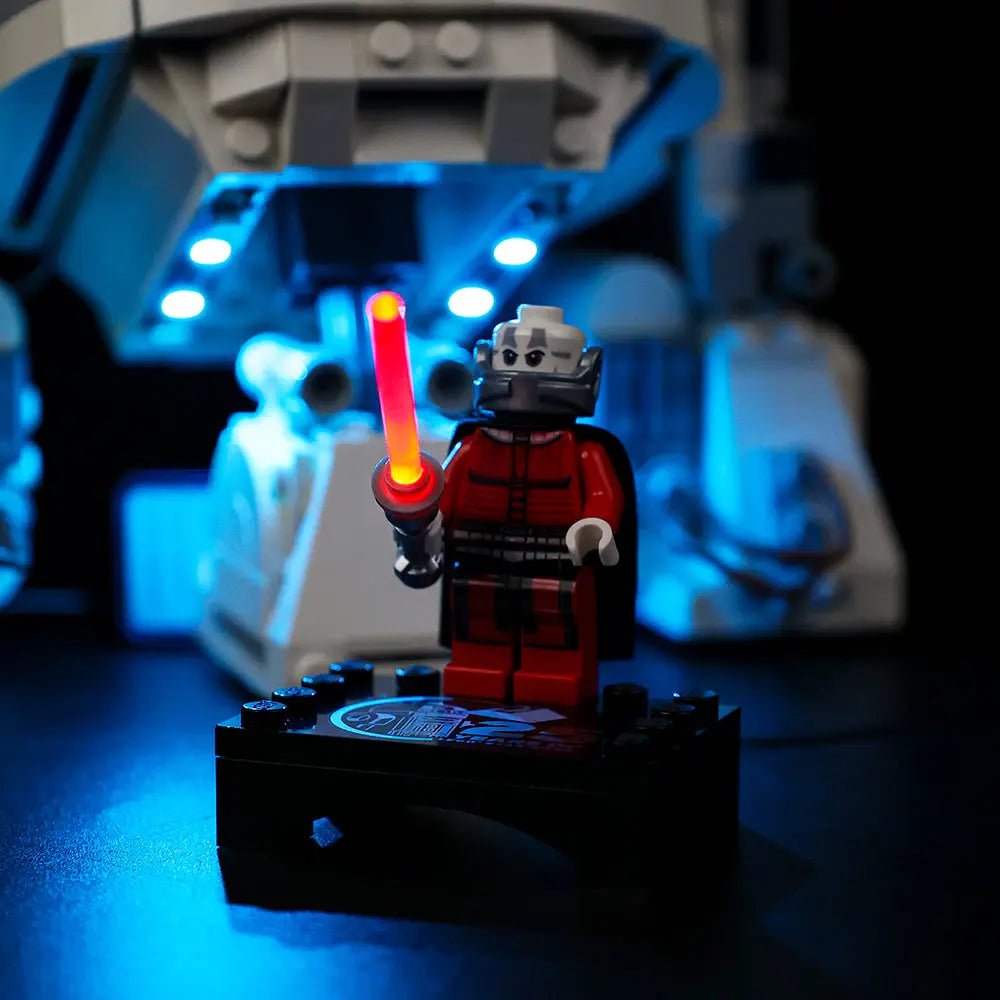 premium LED light kit for LEGO® Star Wars R2-D2 #75379, warm LED glow detail