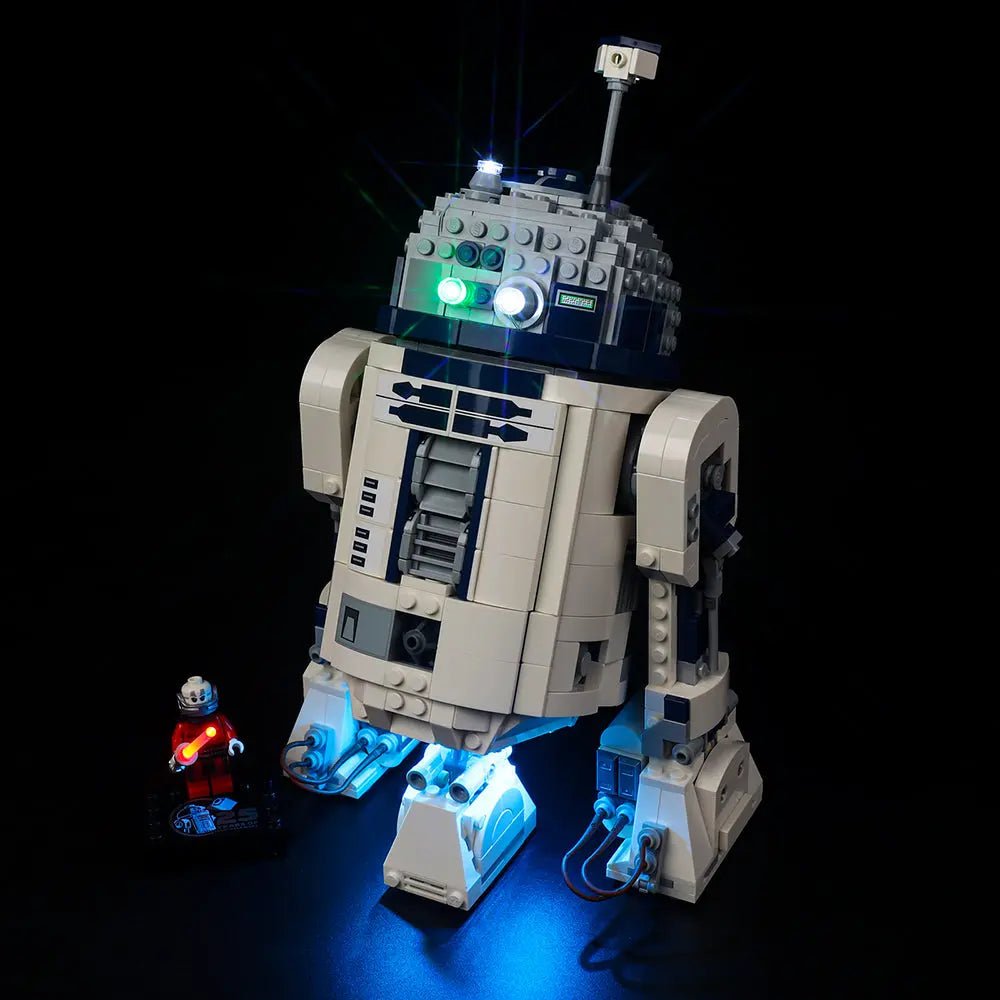 LEGO® Star Wars R2-D2 #75379 — lighting effect on the build (premium LED light kit)
