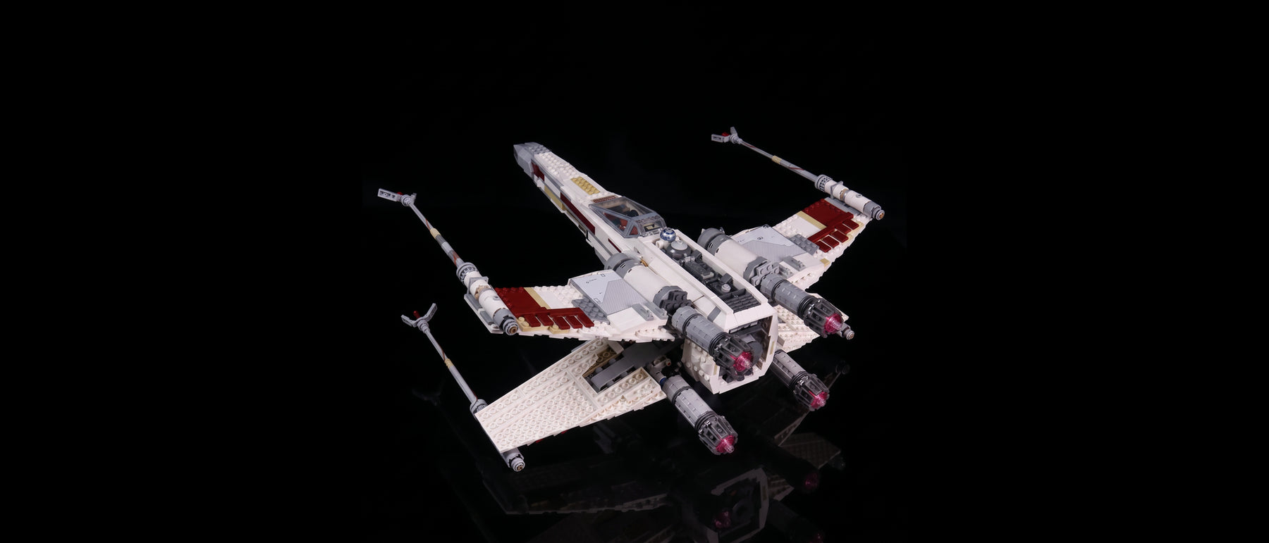 LED-Beleuchtungsset für LEGO® Red Five X-wing Starfighter #10240 — standard build, without the LED light kit