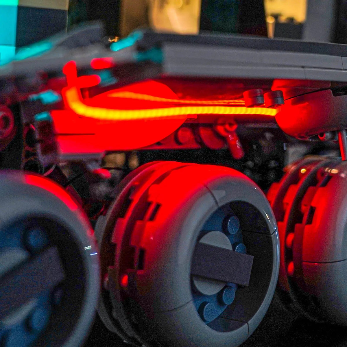 Bright My Bricks LED lights for LEGO® Star Wars Republic Juggernaut #75413 — night-mode display glow