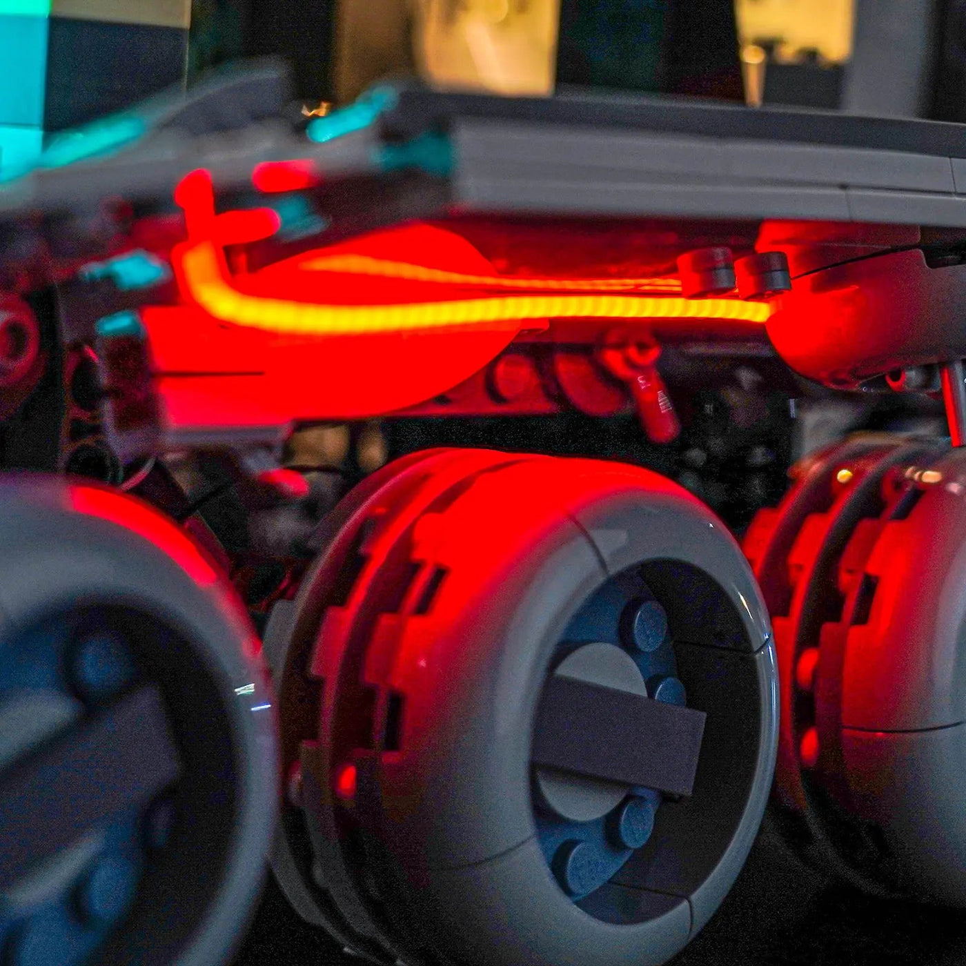 Bright My Bricks LED lights for LEGO® Star Wars Republic Juggernaut #75413 — night-mode display glow