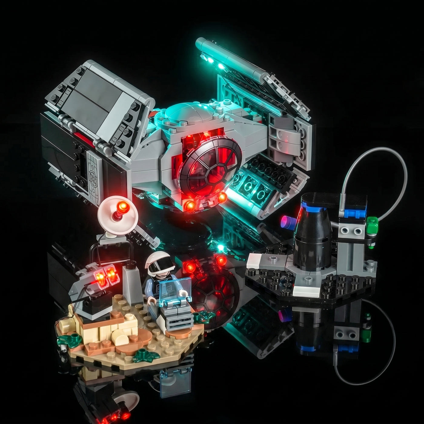 LED light kit for LEGO® Star Wars SMART Play Darth Vader's TIE Fighter #75421 | Bright My Bricks