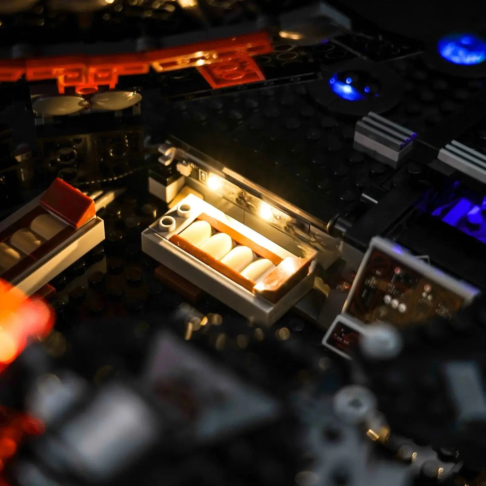 LEGO Star Wars The Dark Falcon #75389 LED lighting detail